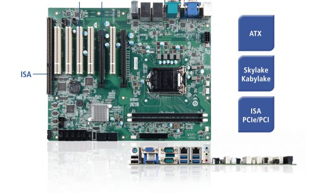 ATX-Mainboard mit ISA-, PCI- und PCIe-Steckplätzen